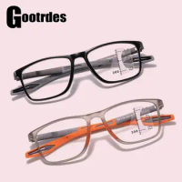 Multifocal Photochromic Reading Glasses for Men Women Anti-blue Light Progressive Eyewear Ultralight Sport Presbyopia Eyeglasses