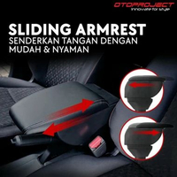 OTOPROJECT CONSOLE BOX ARMREST ALL NEW BRIO, BRIO, IGNIS, BRV, MOBILIO Console Box With Usb Charging