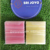 sedotan bubble 8 ml salur bening sedotan boba sedotan lancip warna cerah
