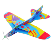 DIY บินกลับมือโยนเครื่องบินบินเครื่องร่อนของเล่นเครื่องบินเครื่องบินทำจากโฟม Plast พรรคกระเป๋าฟิลเลอร์เด็กเด็กของเล่นเกม