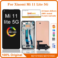 6.55" Original AMOLED For Xiaomi Mi 11 Lite 5G LCD Display Touch Screen Digitizer Assembly For Mi11 Lite 5G LCD Replacement