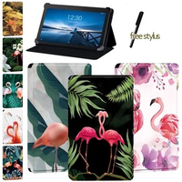 Anti -cratch Tablet Case for Lenovo Tab E7/Lenovo Tab E10/Lenovo Tab E8 - Flamingo Series Leather Cover Case + Free Stylus