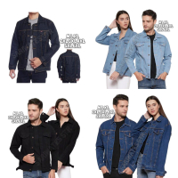 Jaket Jeans Jumbo Pria Wanita Denim Jaket Besar XXL XXXL XXXXL 5XL 6XL