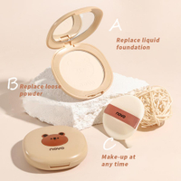Oil Control Face Powder Waterproof Sweatproof Matte Natural Lasting Makeup Concealer Clear Setting Mineral Foundation