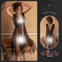 ALLURE Pengiriman Rahasia Baju Tidur Cosplay Sexy Hot Dress GString Seksi Lingerie Transparan Piyama