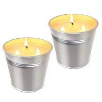 Natural Soy Wax Candle 3 Wicks Summer Camping Candle Natural Soy Wax 2pcs Natural Soy Wax Candle For Garden Odor Eliminating