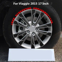 Carbin Fibre 17 Inch Rims /Wheels Decorated Sticker For Fiat Viaggio 2015 Z2CA772