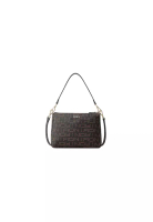 FION FION Monogram PVC with Leather Crossbody and Shoulder Bag