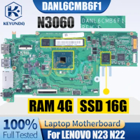 DANL6CMB6F1 For LENOVO N23 N22 Notebook Mainboard N3060 RAM 4G SSD 16G 5B20N08 Laptop Motherboard Full Tested