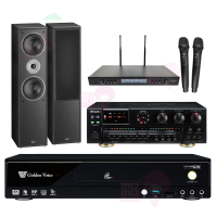 【金嗓】CPX-900 K2R+AK-7+SR-889PRO+Monitor supreme 802(4TB點歌機+擴大機+無線麥克風+卡拉OK喇叭)