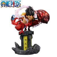 30cm Anime One Piece Wano Monkey D Luffy Gear 4 Gomu Gomu no Red Hawk Ver. GK PVC Action Figure Statue Collectible Model Toys