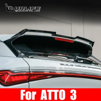 New Carbon Fibe Spoiler BLACK Accessories For BYD atto 3 2022 2023 LHD RHD Car Tail Rear Trunk Spoiler Lip Wing