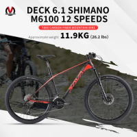 SAVA DECK 6.1 carbon fiber mountain bike 1x12 speed 26"/27.5"/29" with SHIMAN0 DEORE M6100 adult mountain bike