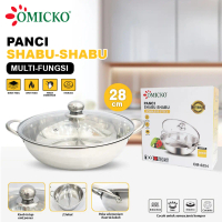 Wajib Punya di Dapur Anda! OMICKO Panci Shabu 2 Sekat 30cm & 28cm, Masak 2 Rasa Sekaligus - OM6222