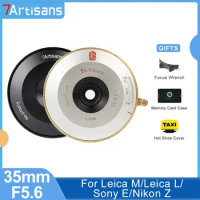 7 Artisans 7artisans 35mm F5.6 Full Frame Wide Angle Aperture Manual Focus Prime Lens for Sony E Nikon Z Leica L Mount Leica M
