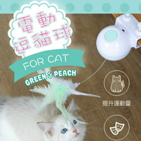 🐱貓咪玩具🐱 夾式電動逗貓球 LED不規則雷射燈  USB充電 附備用逗貓羽毛 30分鐘自動關機