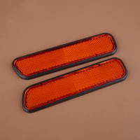 1 Pair Red Universal Fender Side Reflector Reflective Sticker Marker Plastic for Car Trailer Motorcycle