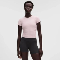 All It Takes 女士運動 T 恤 *羅紋 Nulu™丨lululemon丨LW3GV0S-瓷韻粉 2