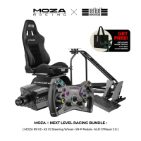 MOZA Racing x Next Level Racing GTRacer 2.0 with R9 V3 DD Wheel Base, KS Open Wheel & SR-P Pedal | H