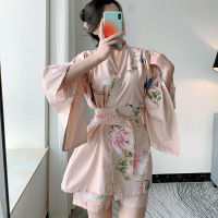免運 可開票 日系和服汗蒸服女100%純棉桑拿服全棉洋氣可愛高檔開衫浴服SPA 快速出貨