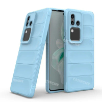 Sarung Telefon Kalis Kejutan, Sarung Silikon TPU Pelindung, Sarung Penutup Belakang, Untuk Vivo V30