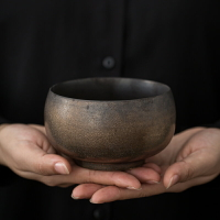 窯變鎏金杯洗小茶洗陶瓷禪意日式復古水盂茶渣碗小號功夫茶具配件