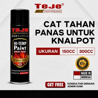 TeJe Pilox Cat Semprot Suhu Tinggi HI-TEMP Tahan Panas Untuk Knalpot Mesin Motor Mobil Spray