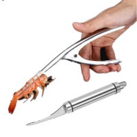 Shrimp Peeler Portable Stainless Steel Shrimp Stripper Lobster Practical Kitchen Supplies Fishing Knife Tools Kitchen Appliances
