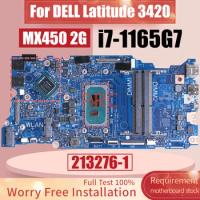 For DELL Latitude 3420 Laptop Motherboard213276-1 SRK02 i7-1165G7 MX450 2G N18S-G5-41 2G 0N98R4 Notebook Mainboard