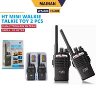 Walkie Talkie HT Mainan Anak Komunikasi Jarak Jauh 60M 2 PCS 1 Pasang