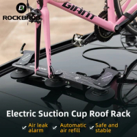 ROCKBROS Bicycle Car Racks 3500mAH Auto Electric Suction Cup Roof Rack Cycling MTB Road Bike Carrier Racks Bicycle Accessories