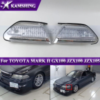 Corcoransu ไฟเลี้ยวหน้า 1 คู่ สำหรับ TOYOTA MARK II GX100 JZX100 JZX105 ไฟมุม ไฟหน้า ไฟมาร์คเกอร์ ไฟ