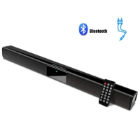 Wired and Wireless TV Soundbar 20W, Bluetooth Sound Bar TV Speaker, Subwoofer for TV, PC, Smartphone, Tablet, Remote Control