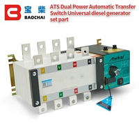 Aisikai 4P 100A ATS Dual Power Automatic Transfer Switch Diesel Generator Parts Control Board Circuit Breaker Single Three Phase