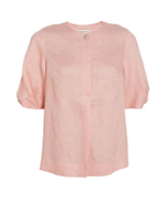 เสื้อเบลาส์แขนพองแต่งจีบ รุ่น CA92P1C3208 สีส้ม