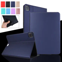 Thin tablet cover for ipad Pro 2020 11'' Smart pu leather Solid Cover magenetic Smart Funda For ipad pro 11 Case 2020 premium