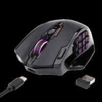Redragon M913 2.4G Wireless Gaming Mouse 16000 DPI RGB Gaming Mouse With 16 Programmable Buttons MMO Fps For Gamer Laptop