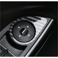For Car Rearview Mirror Adjustment Knob Decoration Cover Trim for Ford Focus 3 MK3 LHD 2012 - 2018 Stickers Accessories