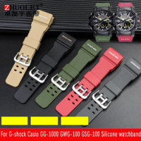 For Casio G-Shock GG-1000/GWG-100/GSG-100 Men Sport Waterproof Replace Bracelet Band Strap Watch Accessories Resin Watchband
