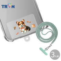 TRON 三星 A42可愛褐色柯基-單圖防摔 手機 掛繩 手機殼