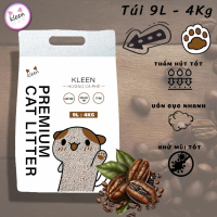 Cát Vệ Sinh Cho Mèo Premium Cat Litter Kleen, Cát Mèo Siêu Vón Cục túi 9l - 4kg - CM01 [Hàng đặc biệ