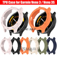 TPU Protective Case Cover for Garmin Venu 3 3S Smart Watch Soft Silicone Bumper Venu3 Venu3S Protector Shell Accessoies
