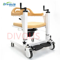 New Product Home Care Commode Chair Toilet Shower Transfer Chair Moving Wheelchair