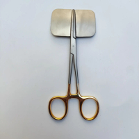Trimming Forceps Curved GOLD