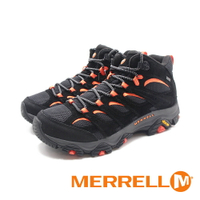 MERRELL(男)MOAB 3 MID GORE-TEX防水登山中筒鞋 男鞋－黑橘(另有綠紅)