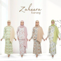AMIABLY 3311 ZAHEERA KURUNG Material soft chiffon kain selesa tak panas dan tak jarang selesa dipak