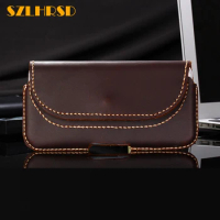 SZLHRSD Vintage Belt Clip Phone Bag for AGM X2 SECase Genuine Leather Holster for AGM X2 cover high quality