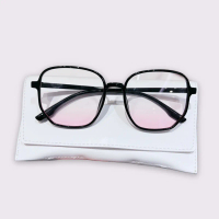 Cermin  Hitam Fesyen Korea, Uniseks, Bingkai Besar, Viral, Sesuai untuk Lelaki dan Wanita, Cermin  G