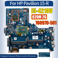 ZSO50 LA-A992P For HP Pavilion 15-R Laptop Mainboard 760970-501 SR1EF I5-4210U 820M 2G 100％ Tested Notebook Motherboard