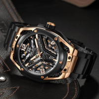 Jam tangan !!! Evans Jayden Jam Tangan Pria 9621 Rantai Automatic Movement Stainless Steel Kaca Sapp